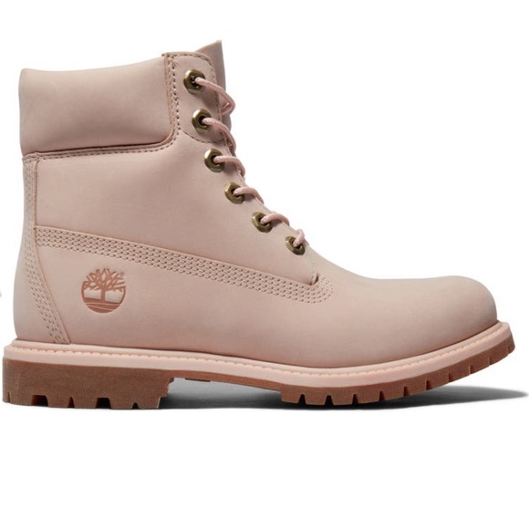 🆕🔥 TIMBERLAND® Women’s 6-Inch Premium Waterproof Boot Sz 8 M LIGHT PINK - Picture 3 of 15